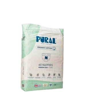 حفاظات قطن بيورال 6-11 كجم 60 ح